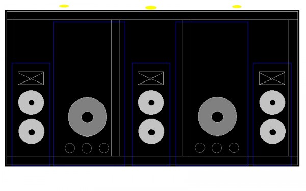 Caisson de basse 2 x 18LX60 + 3 GKF ariane + caissons + écran 320 b.jpg