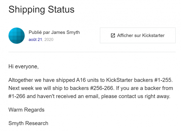 Smyth Realiser A16, Kickstarter 21 Août.png