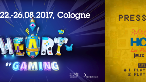 L’association HCFR présente à la GamesCom 2017 (22 au 26/08/2017), le salon international du Jeu Vidéo