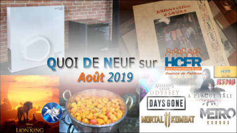 Votre QDN, Quoi de Neuf sur HCFR, Août 2019 est disponible