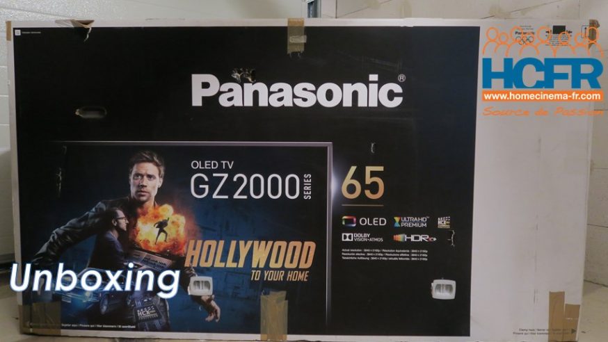 Video HCFR : Panasonic TX-65GZ2000, TV OLED – unboxing