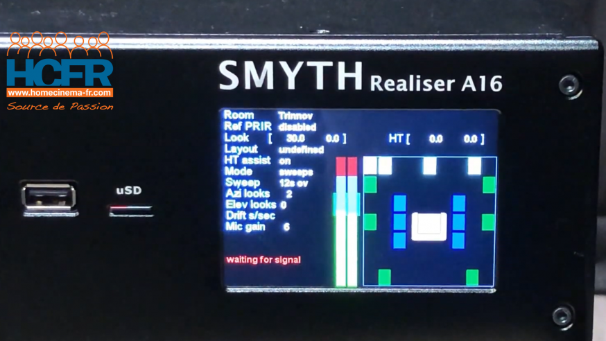 Video HCFR : Smyth Realiser A16 capture PRIR 9.1.6 en contexte Trinnov 17.4.12
