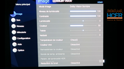 Video HCFR : Panasonic TX-65HZ2000, TV OLED – Dolby Vision & DV IQ