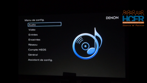 Video HCFR : Denon AVC-X4700H – Menus