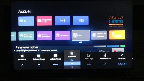 Vidéo HCFR : Sony XR-65X90J – Menus