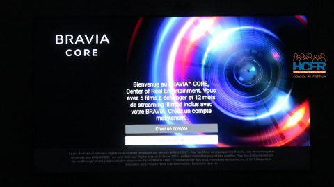 Vidéo HCFR : Sony XR-65X90J – Application BRAVIA CORE