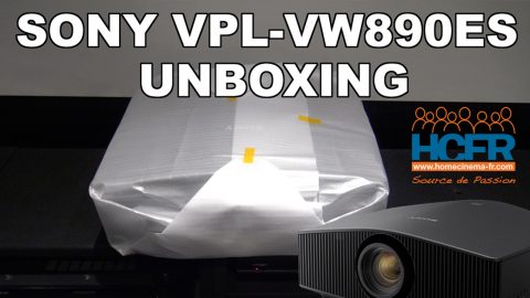 Vidéo HCFR : Sony VPL-VW890ES – Unboxing et présentation