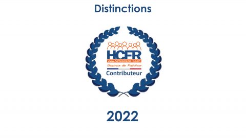 Contributeur HCFR – les personnes distinguées au titre de l’année 2022