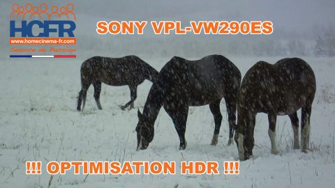 Vidéo HCFR : Sony VPL-VW290ES – HDR